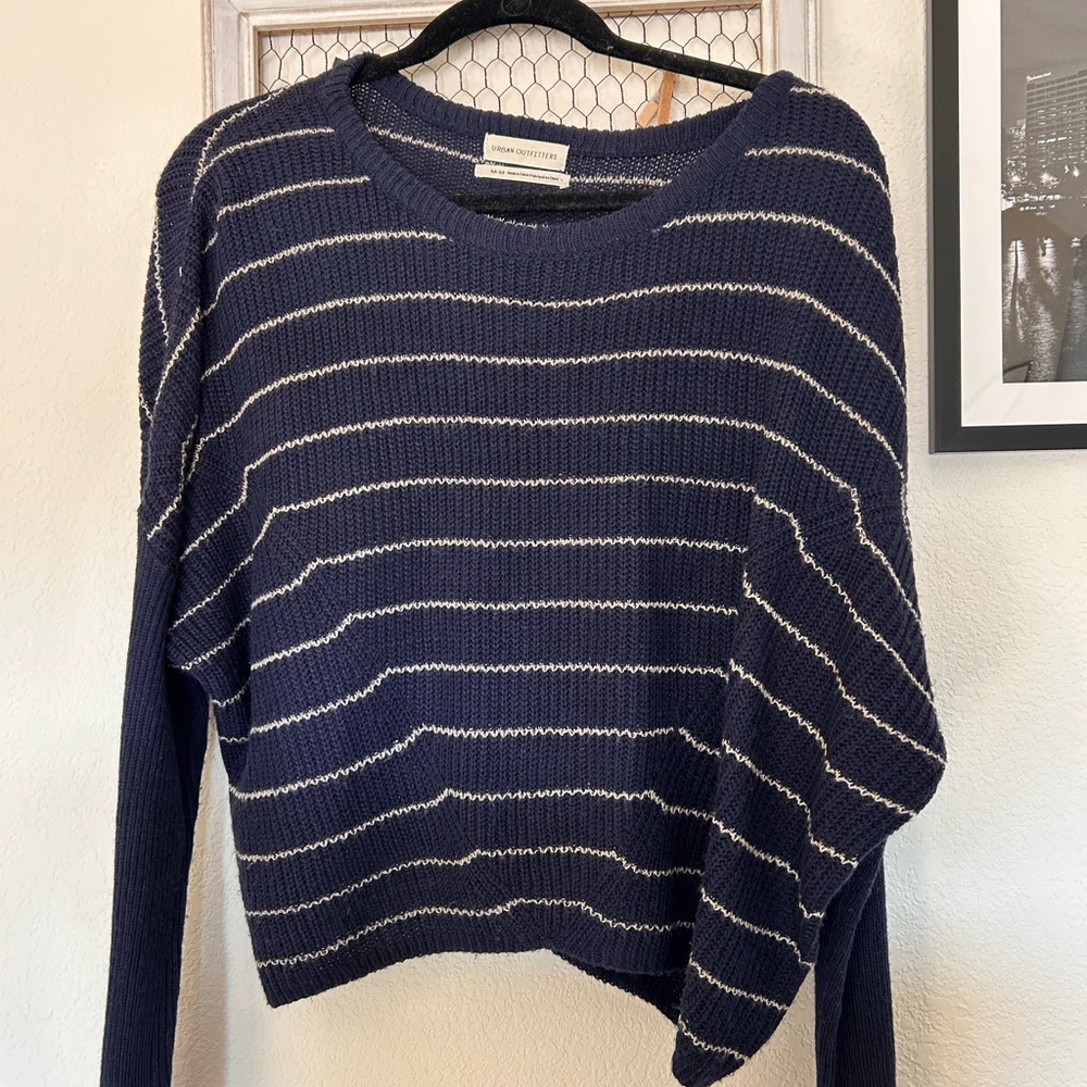 Urban Outfitters Navy Striped Sweater